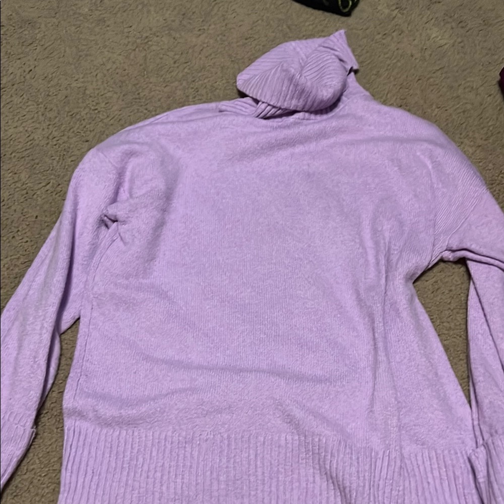 Old Navy Purple Cowl Neck Sweater